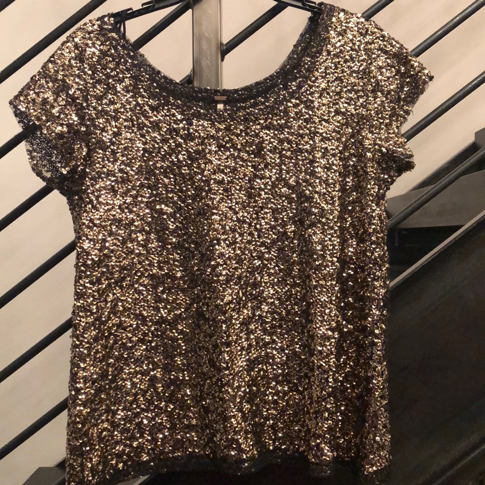 Free People sequin top